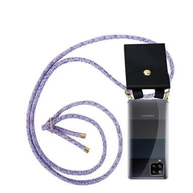 Samsung Galaxy A42 4G Skal Fodral Kedja (Lila)