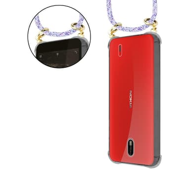 Nokia 1 2018 Skal Fodral Kedja (Lila)