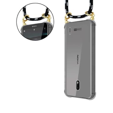Nokia 2.2 Skal Fodral Kedja (Svart)