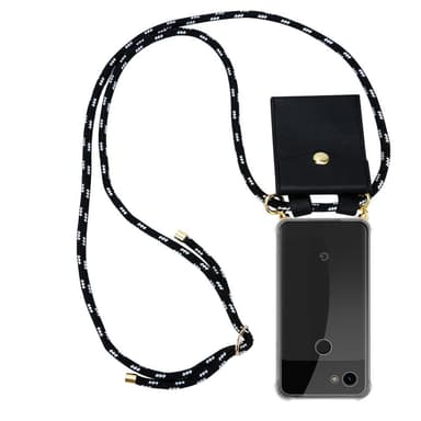 Google PIXEL 3A XL Skal Fodral Kedja (Svart)