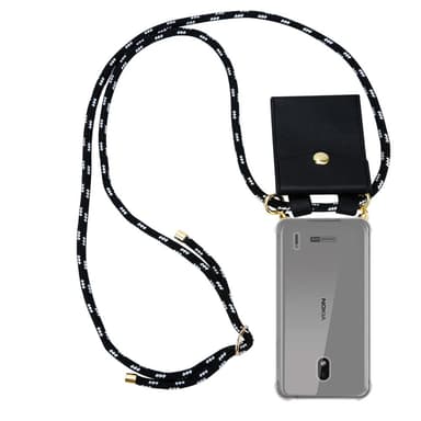 Nokia 2.2 Skal Fodral Kedja (Svart)