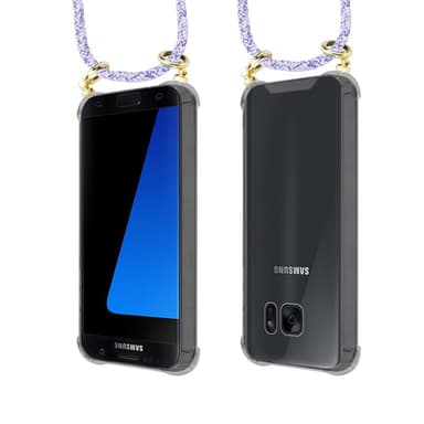 Samsung Galaxy S7 EDGE Skal Fodral Kedja (Lila)