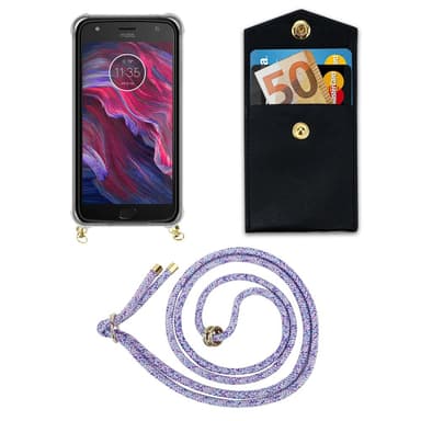 Motorola MOTO X4 Skal Fodral Kedja (Lila)