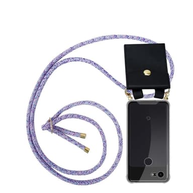 Google PIXEL 3 XL Skal Fodral Kedja (Lila)