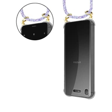Sony Xperia XZ1 Skal Fodral Kedja (Lila)