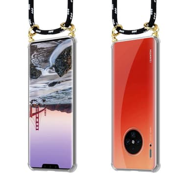 Huawei MATE 30 PRO Skal Fodral Kedja (Svart)