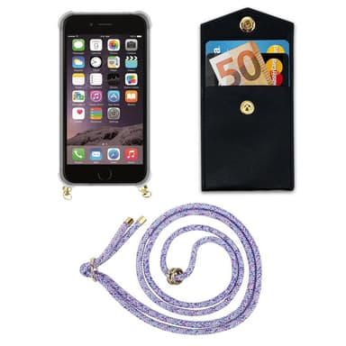 iPhone 6 / 6S Skal Fodral Kedja (Lila)