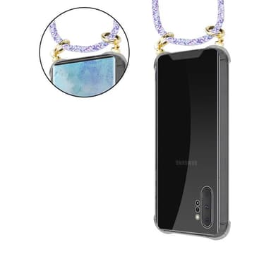 Samsung Galaxy NOTE 10 PLUS Skal Fodral Kedja (Lila)