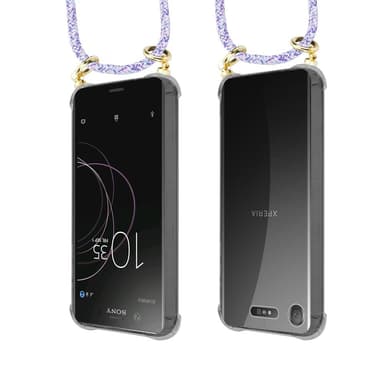 Sony Xperia XZ1 Skal Fodral Kedja (Lila)