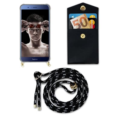 Honor 8 PRO Skal Fodral Kedja (Svart)