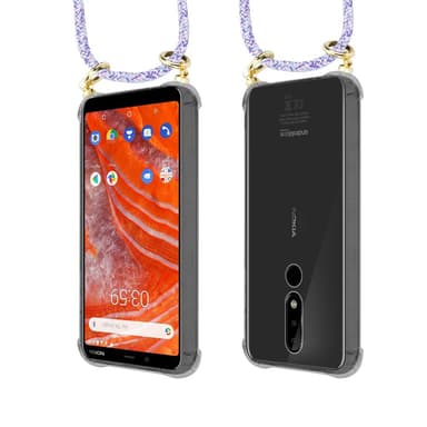 Nokia 3.1 PLUS Skal Fodral Kedja (Lila)