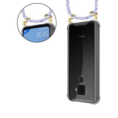 Huawei MATE 30 LITE Skal Fodral Kedja (Lila)