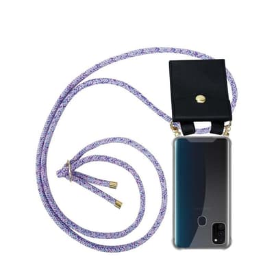 Samsung Galaxy M21 / M30s Skal Fodral Kedja (Lila)