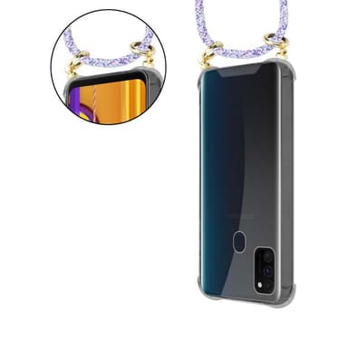 Samsung Galaxy M21 / M30s Skal Fodral Kedja (Lila)