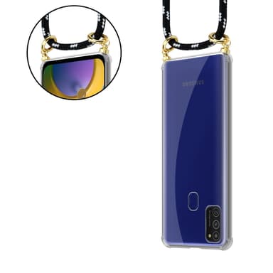 Samsung Galaxy M21 / M30s Skal Fodral Kedja (Svart)