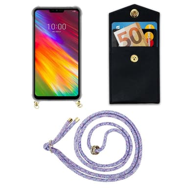 LG Q9 Skal Fodral Kedja (Lila)