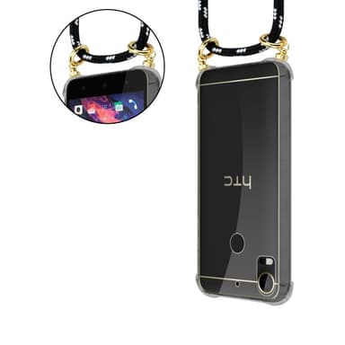 HTC Desire 10 PRO Skal Fodral Kedja (Svart)