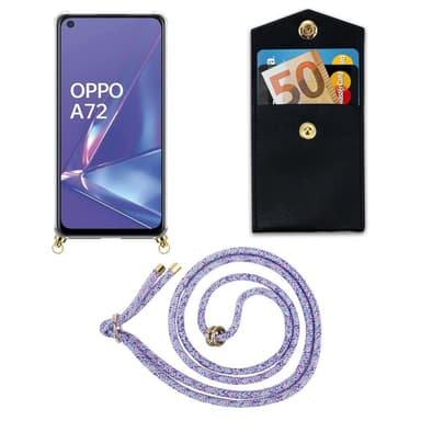 Oppo A52 Skal Fodral Kedja (Lila)