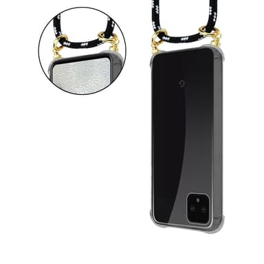 Google PIXEL 4 XL Skal Fodral Kedja (Svart)