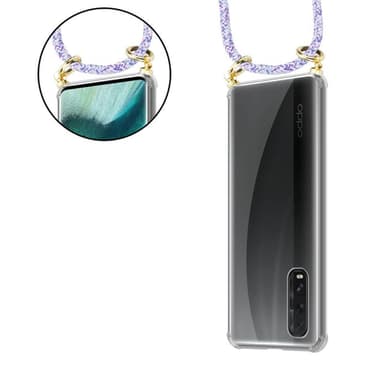 Oppo FIND X2 Skal Fodral Kedja (Lila)