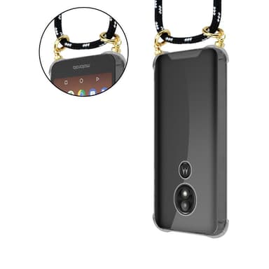 Motorola MOTO E5 / G6 PLAY Skal Fodral Kedja (Svart)
