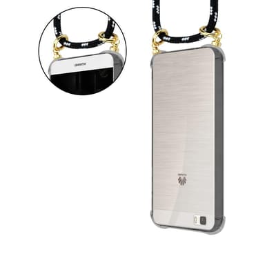 Huawei P8 LITE 2015 Skal Fodral Kedja (Svart)