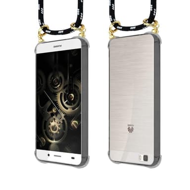 Huawei P8 LITE 2015 Skal Fodral Kedja (Svart)
