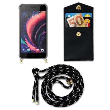 HTC Desire 10 PRO Skal Fodral Kedja (Svart)