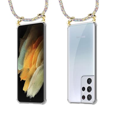 Samsung Galaxy S21 ULTRA Skal Fodral Kedja (Gul)