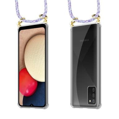 Samsung Galaxy A02s Skal Fodral Kedja (Lila)