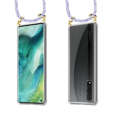 Oppo FIND X2 Skal Fodral Kedja (Lila)