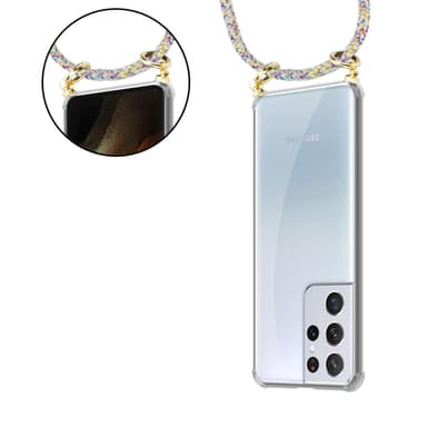 Samsung Galaxy S21 ULTRA Skal Fodral Kedja (Gul)
