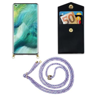 Oppo FIND X2 Skal Fodral Kedja (Lila)