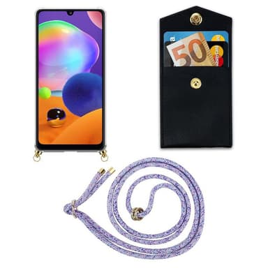 Samsung Galaxy A31 Skal Fodral Kedja (Lila)