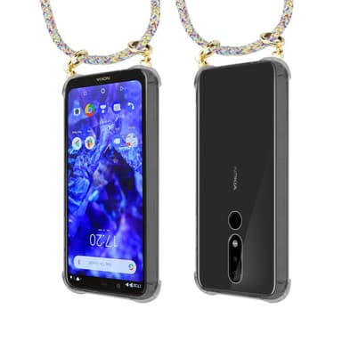 Nokia 5.1 PLUS / X5 Skal Fodral Kedja (Gul)