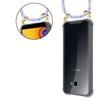 Samsung Galaxy J4 PLUS Skal Fodral Kedja (Lila)