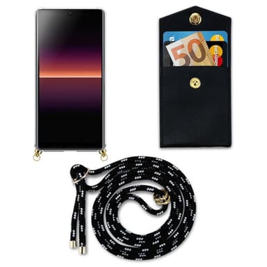 Sony Xperia L4 Skal Fodral Kedja (Svart)