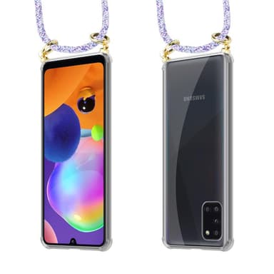 Samsung Galaxy A31 Skal Fodral Kedja (Lila)
