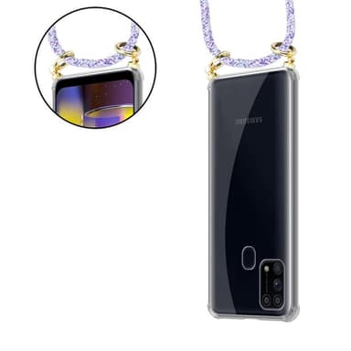 Samsung Galaxy M31 Skal Fodral Kedja (Lila)