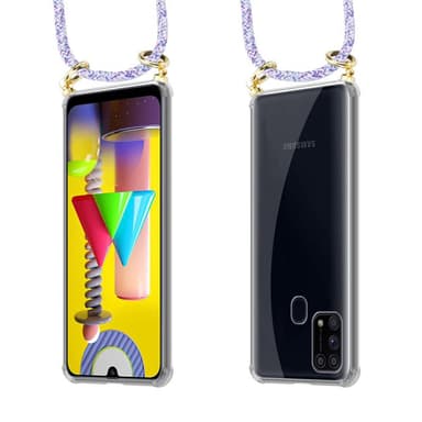 Samsung Galaxy M31 Skal Fodral Kedja (Lila)