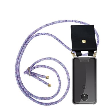 Motorola MOTO C Skal Fodral Kedja (Lila)