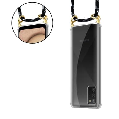 Samsung Galaxy A02s Skal Fodral Kedja (Svart)