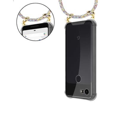 Google PIXEL 3 XL Skal Fodral Kedja (Gul)