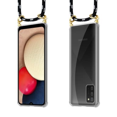 Samsung Galaxy A02s Skal Fodral Kedja (Svart)