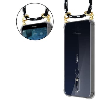 Nokia 7.1 Skal Fodral Kedja (Svart)