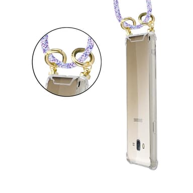 Samsung Galaxy J7 2015 Skal Fodral Kedja (Lila)