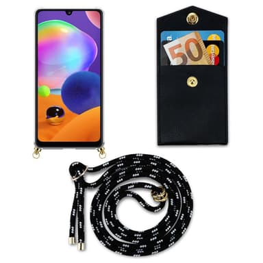 Samsung Galaxy A31 Skal Fodral Kedja (Svart)