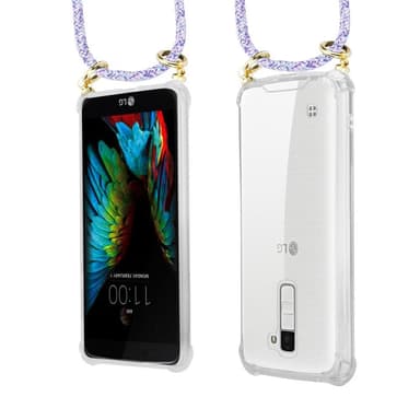LG K10 2016 Skal Fodral Kedja (Lila)