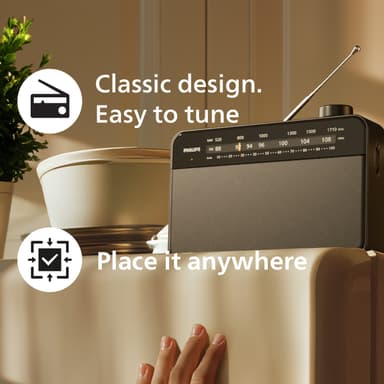 Philips R2509 bärbar analog radio