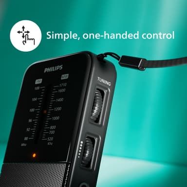 Philips R1509 bärbar analog radio
